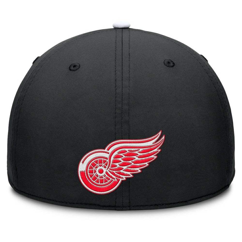 Detroit Red Wings Fanatics Authentic Pro Rink Team Code Flex Hat - Black/White - NHL 202498995