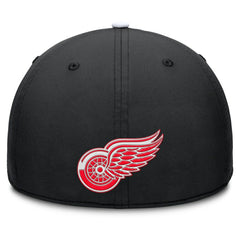 Detroit Red Wings Fanatics Authentic Pro Rink Team Code Flex Hat - Black/White - NHL 202498995
