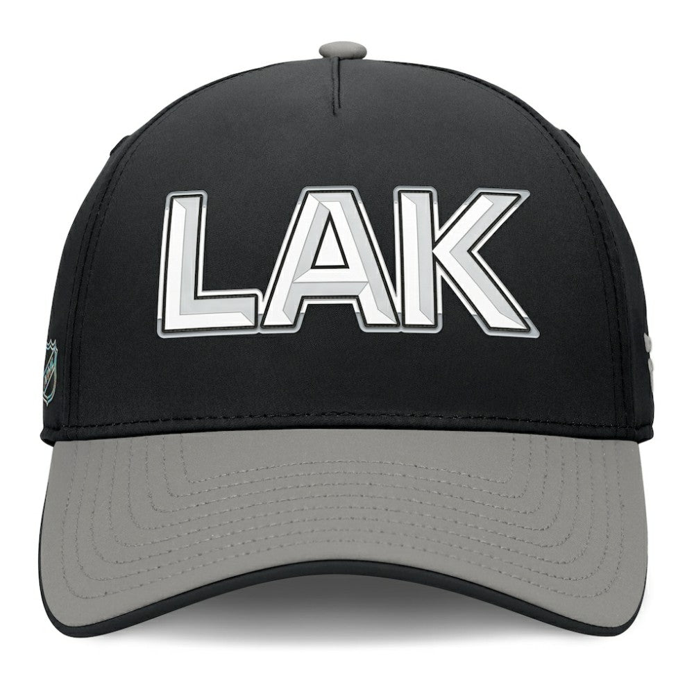 Los Angeles Kings Fanatics Authentic Pro Rink Team Code Flex Hat - Black/Gray - NHL 202498996