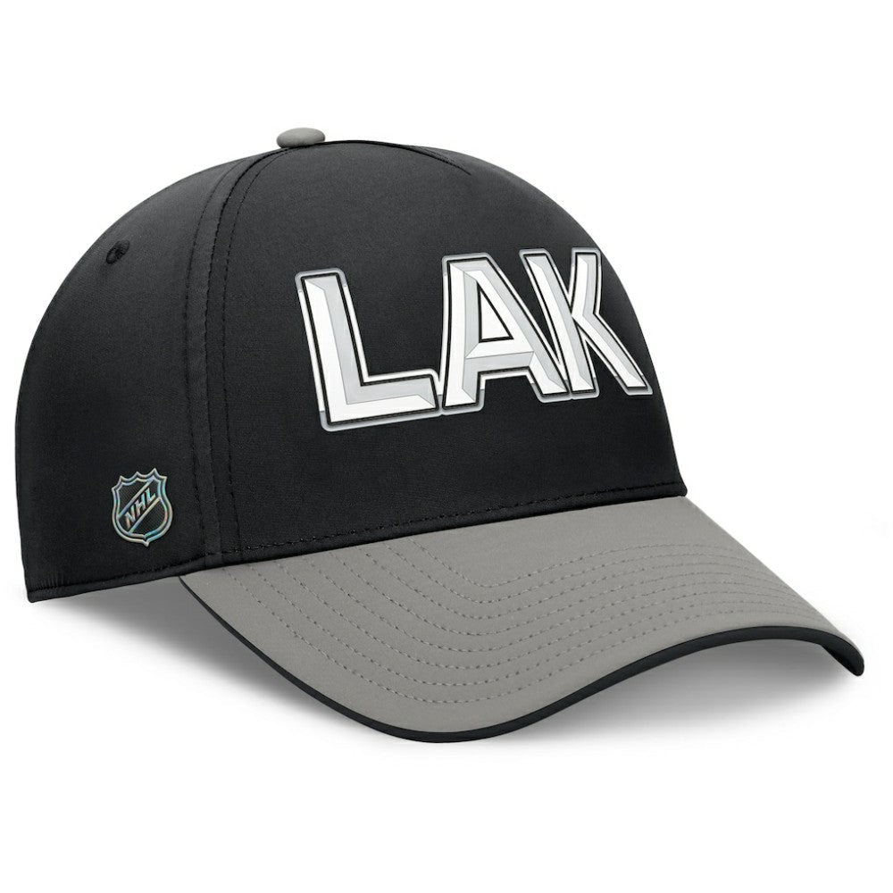 Los Angeles Kings Fanatics Authentic Pro Rink Team Code Flex Hat - Black/Gray - NHL 202498996