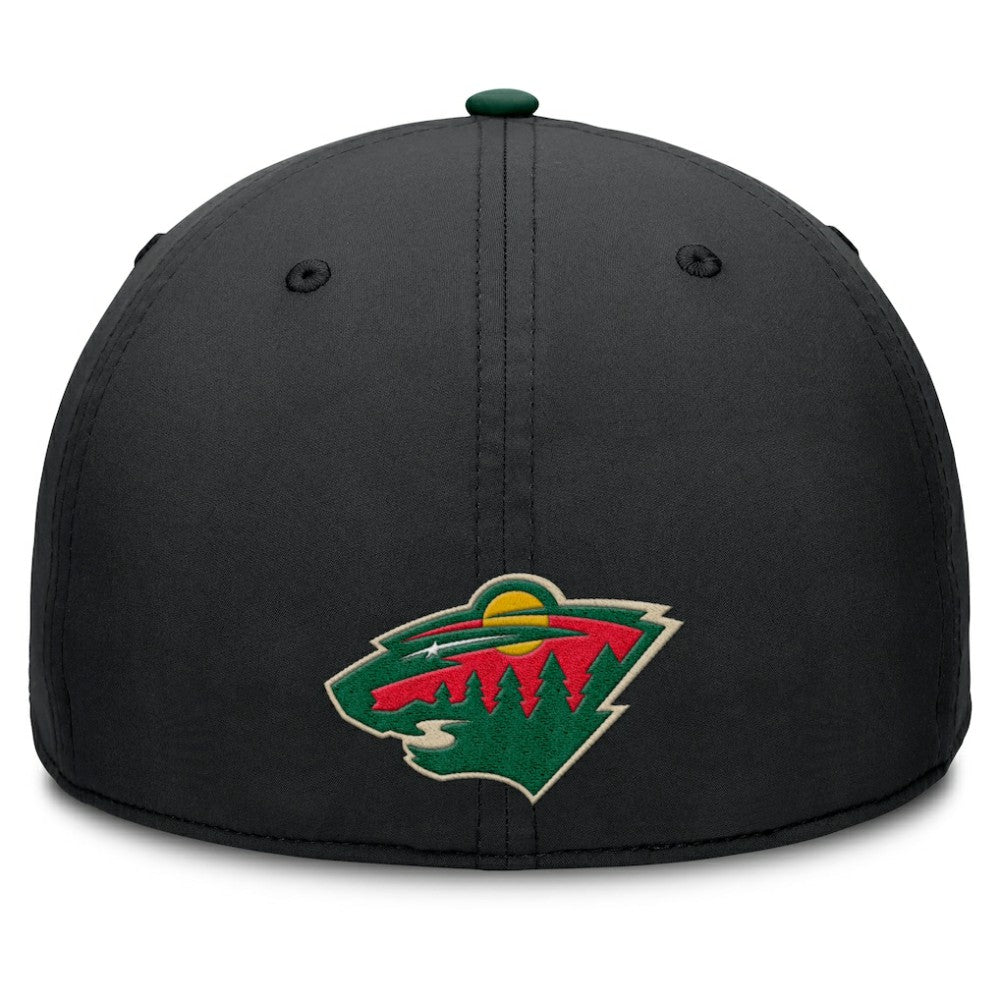 Minnesota Wild Fanatics Authentic Pro Rink Team Code Flex Hat - Black/Green - NHL 202498998