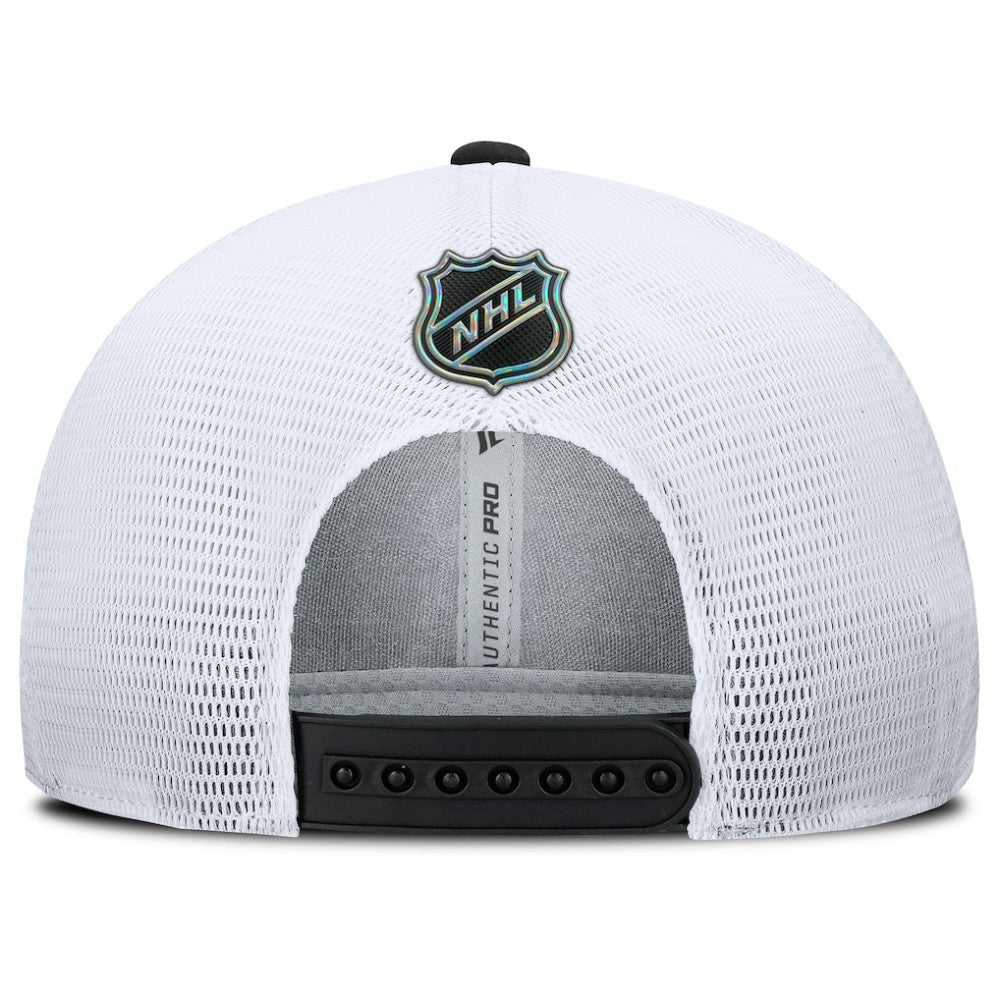 Ottawa Senators Fanatics Authentic Pro Rink Lockup Adjustable Trucker Hat - Black/White - NHL 202499013