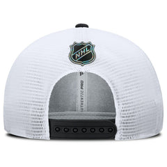 Philadelphia Flyers Fanatics Authentic Pro Rink Lockup Adjustable Trucker Hat - Black/White - NHL 202499015