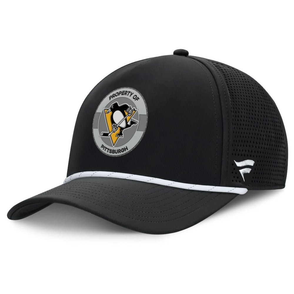 Pittsburgh Penguins Fanatics Authentic Pro Rink Adjustable Hat - Black - NHL 202499036