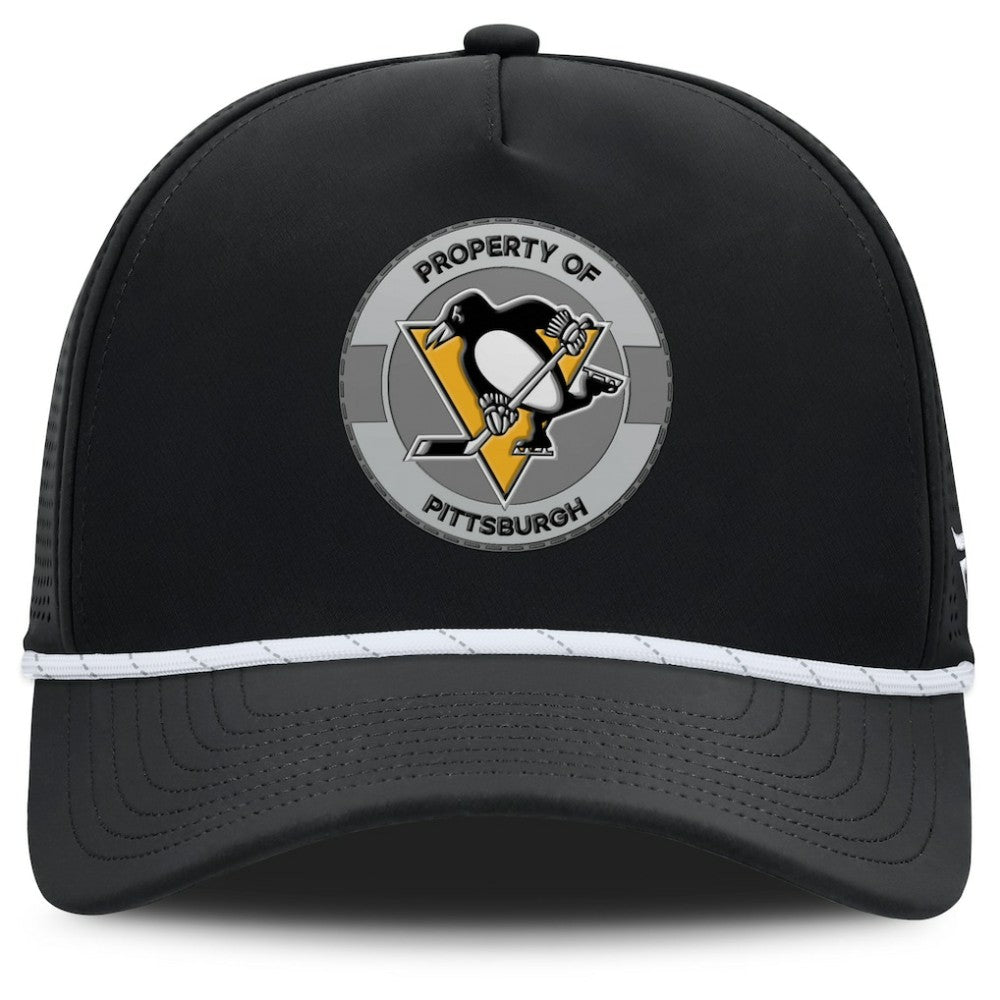 Pittsburgh Penguins Fanatics Authentic Pro Rink Adjustable Hat - Black - NHL 202499036