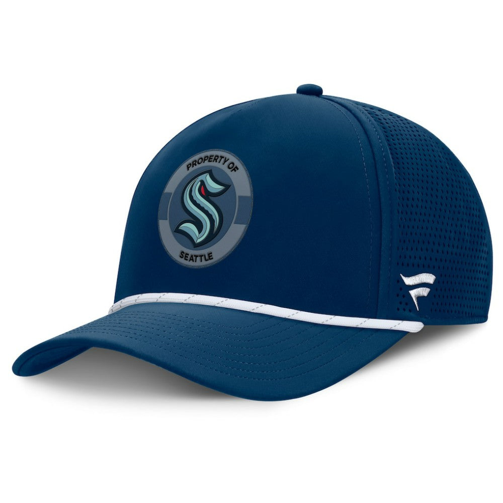 Seattle Kraken Fanatics Authentic Pro Rink Adjustable Hat - Deep Sea Blue - NHL 202499038