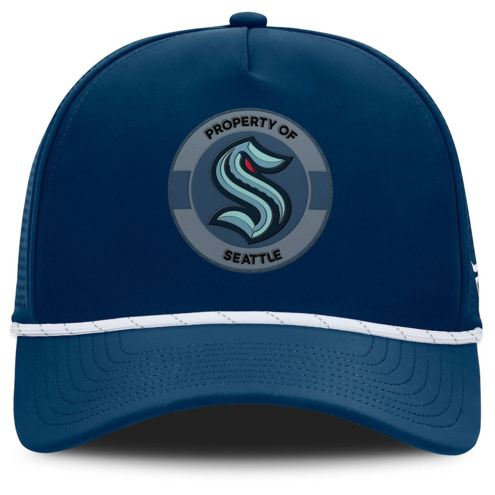 Seattle Kraken Fanatics Authentic Pro Rink Adjustable Hat - Deep Sea Blue - NHL 202499038