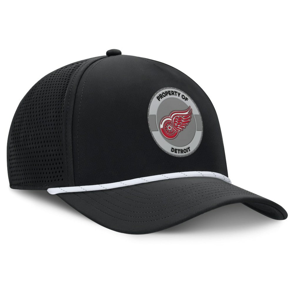 Detroit Red Wings Fanatics Authentic Pro Rink Adjustable Hat - Black - NHL 202499045