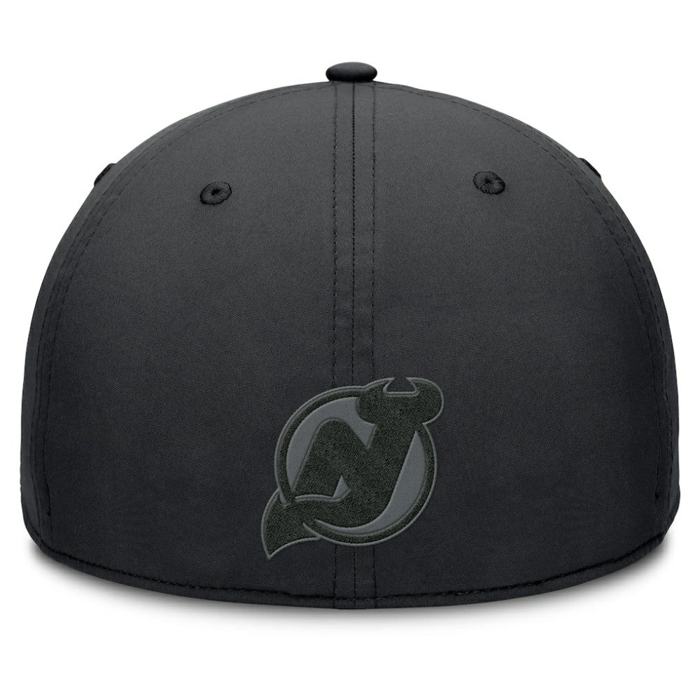 New Jersey Devils Fanatics Authentic Pro Road Team Code Flex Hat - Black - NHL 202499085