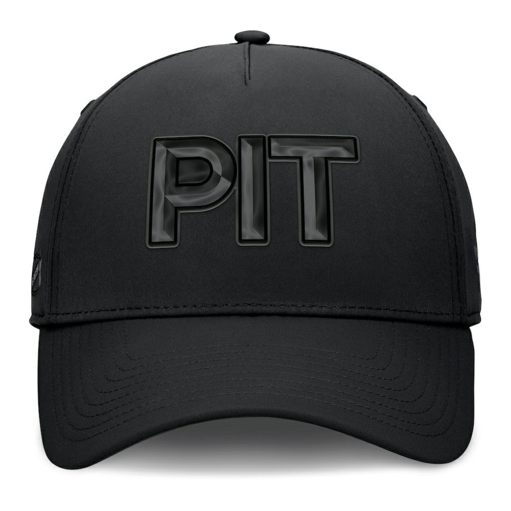 Pittsburgh Penguins Fanatics Authentic Pro Road Team Code Flex Hat - Black - NHL 202499090