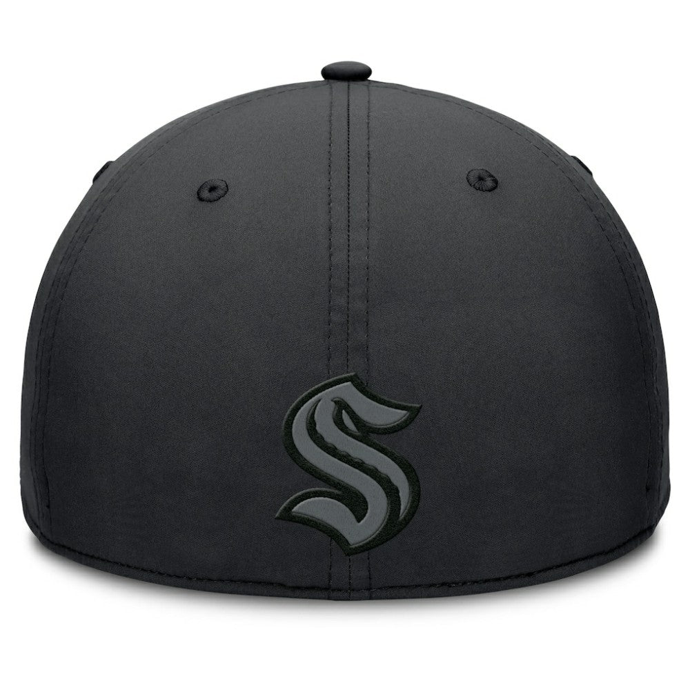 Seattle Kraken Fanatics Authentic Pro Road Team Code Flex Hat - Black - NHL 202499092
