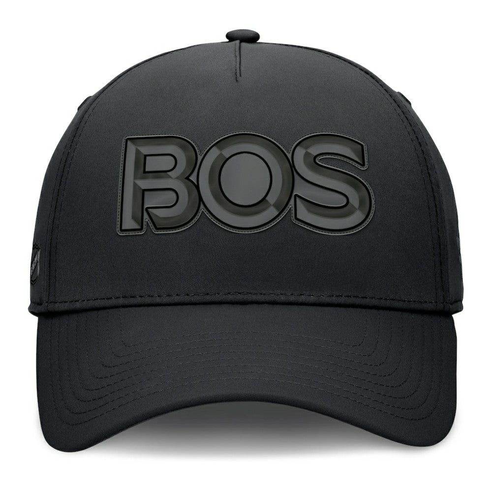 Boston Bruins Fanatics Authentic Pro Road Team Code Flex Hat - Black - NHL 202499101