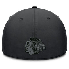 Chicago Blackhawks Fanatics Authentic Pro Road Team Code Flex Hat - Black - NHL 202499105