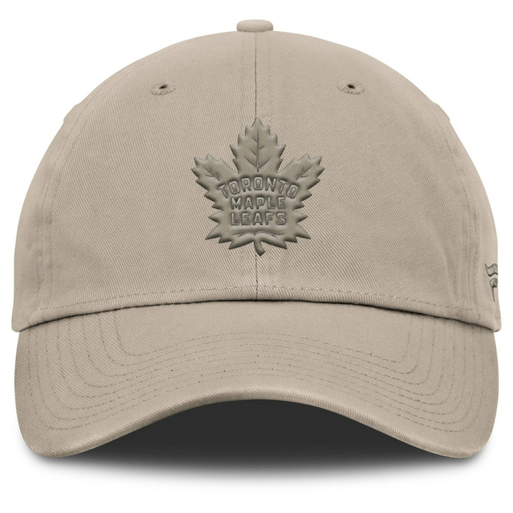 Toronto Maple Leafs Fanatics Authentic Pro Road Adjustable Hat - Tan - NHL 202499135