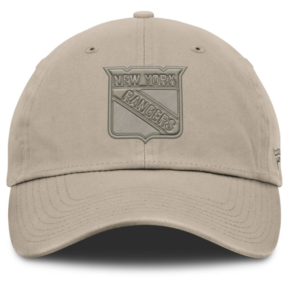 New York Rangers Fanatics Authentic Pro Road Adjustable Hat - Tan - NHL 202499138