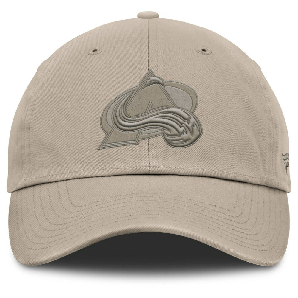 Colorado Avalanche Fanatics Authentic Pro Road Adjustable Hat - Tan - NHL 202499144