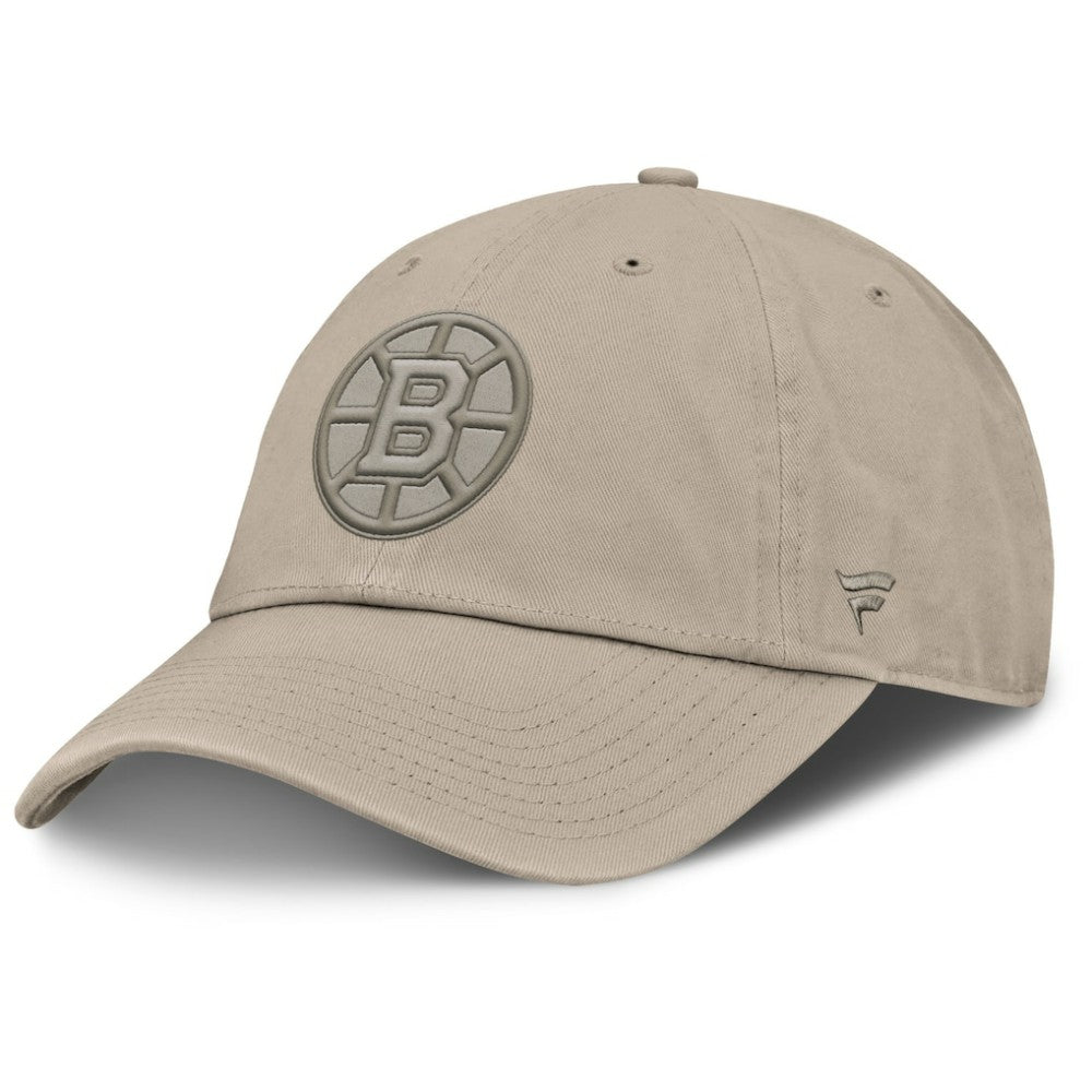 Boston Bruins Fanatics Authentic Pro Road Adjustable Hat - Tan - NHL 202499148