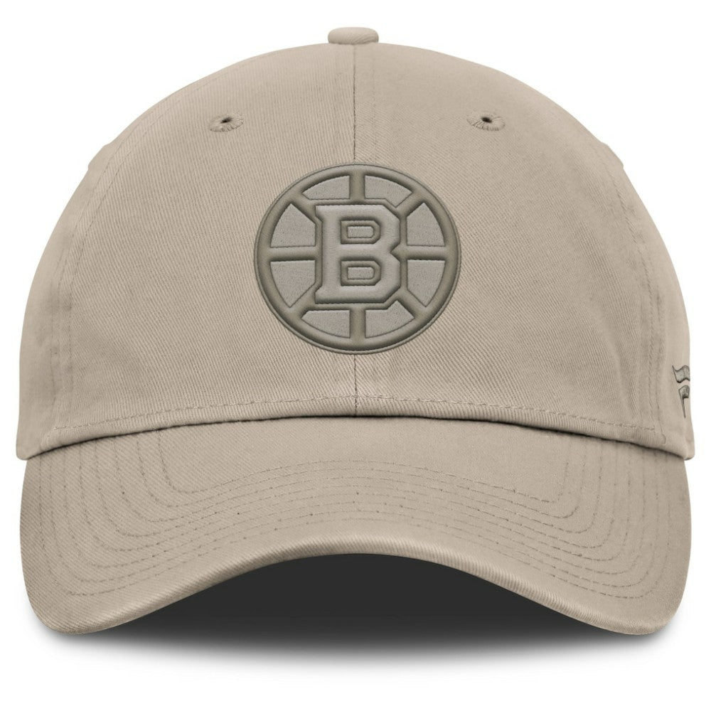 Boston Bruins Fanatics Authentic Pro Road Adjustable Hat - Tan - NHL 202499148
