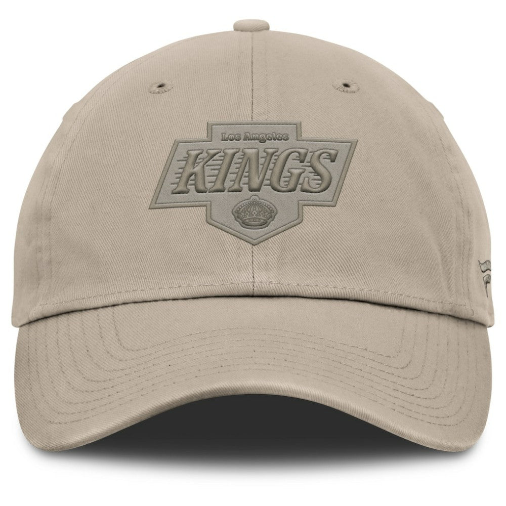 Los Angeles Kings Fanatics Authentic Pro Road Adjustable Hat - Tan - NHL 202499156