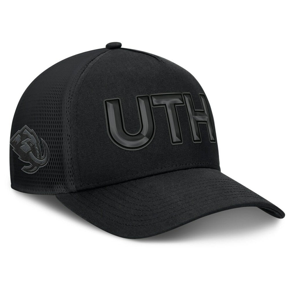 Utah Mammoth Fanatics Authentic Pro Road Team Code Trucker Adjustable Hat - Black - NHL 202499165