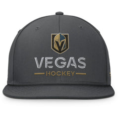 Vegas Golden Knights Fanatics Authentic Pro Rink Lockup Snapback Hat - Charcoal - NHL 202499169