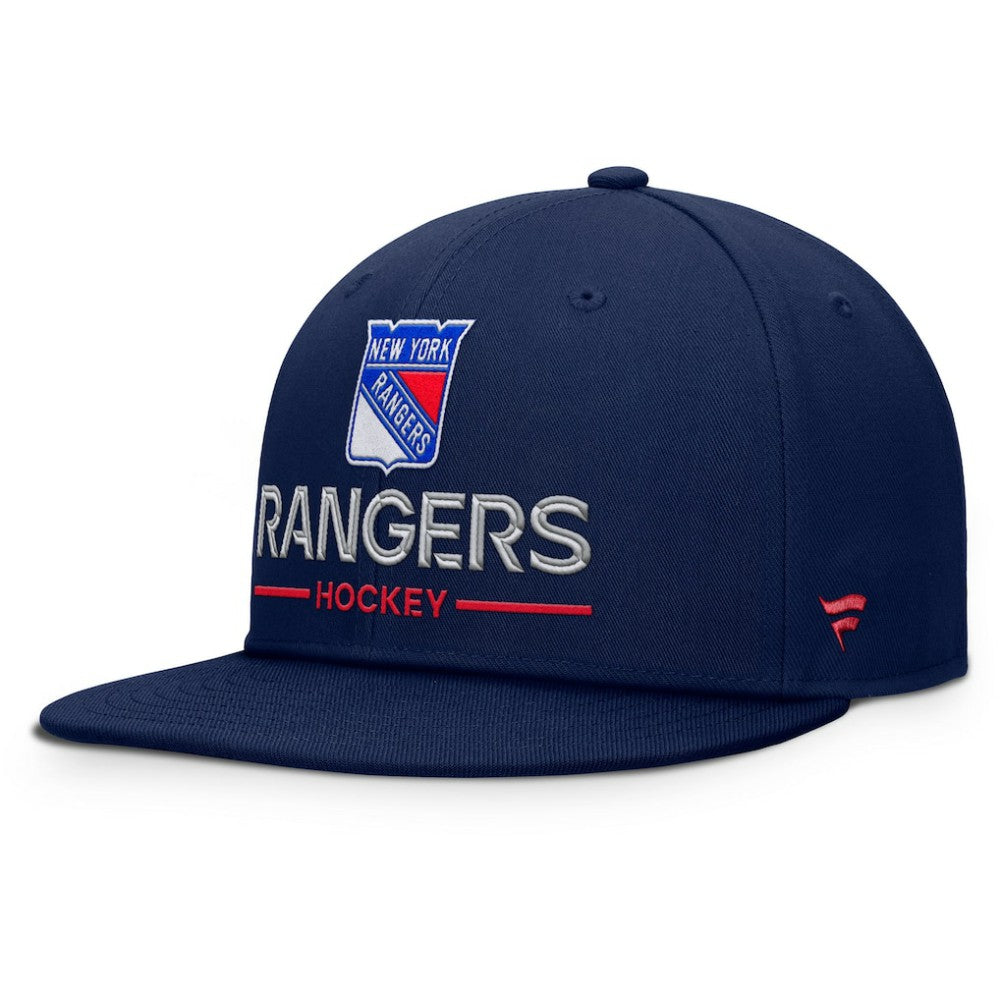 New York Rangers Fanatics Authentic Pro Rink Lockup Snapback Hat - Navy - NHL 202499174