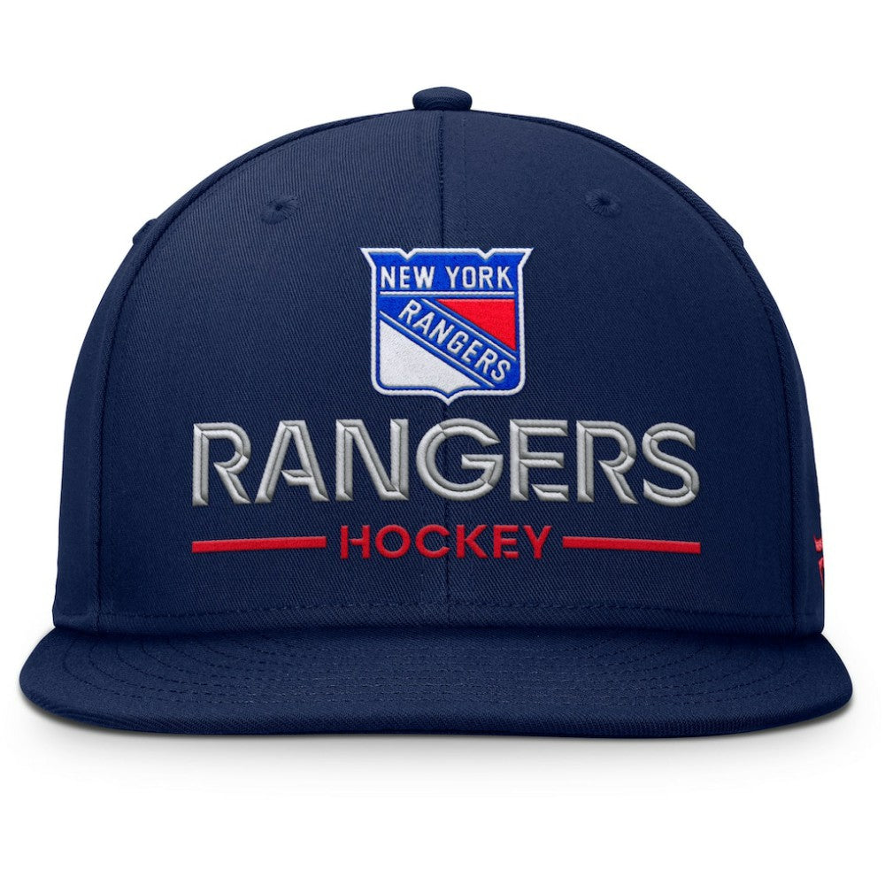 New York Rangers Fanatics Authentic Pro Rink Lockup Snapback Hat - Navy - NHL 202499174