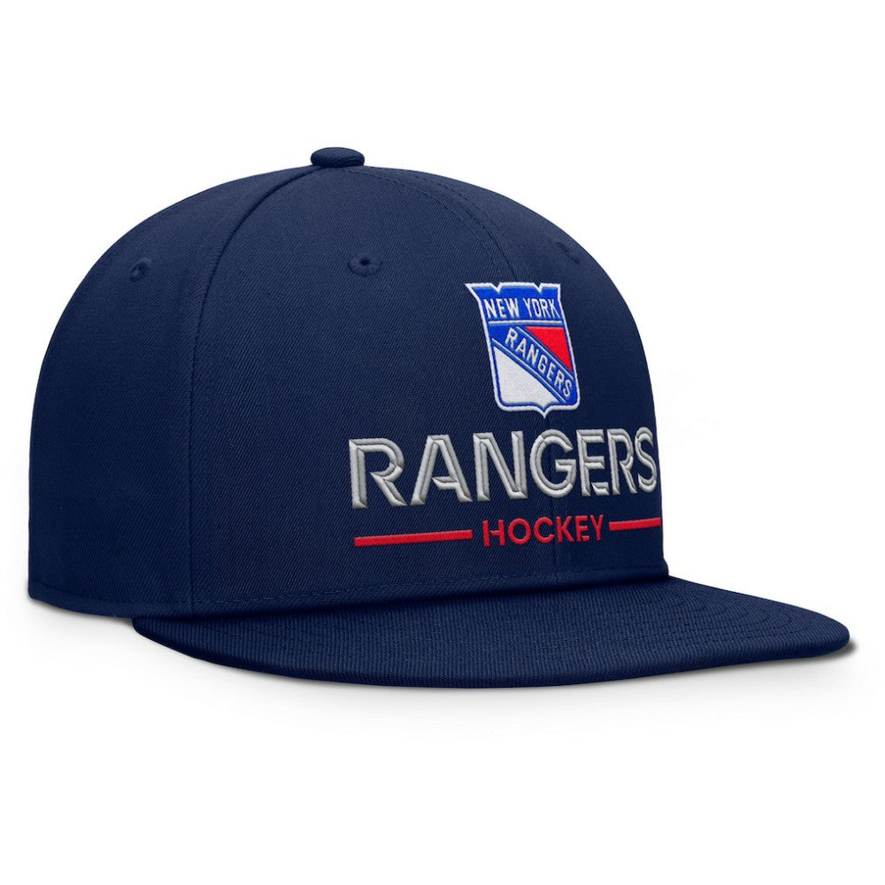 New York Rangers Fanatics Authentic Pro Rink Lockup Snapback Hat - Navy - NHL 202499174