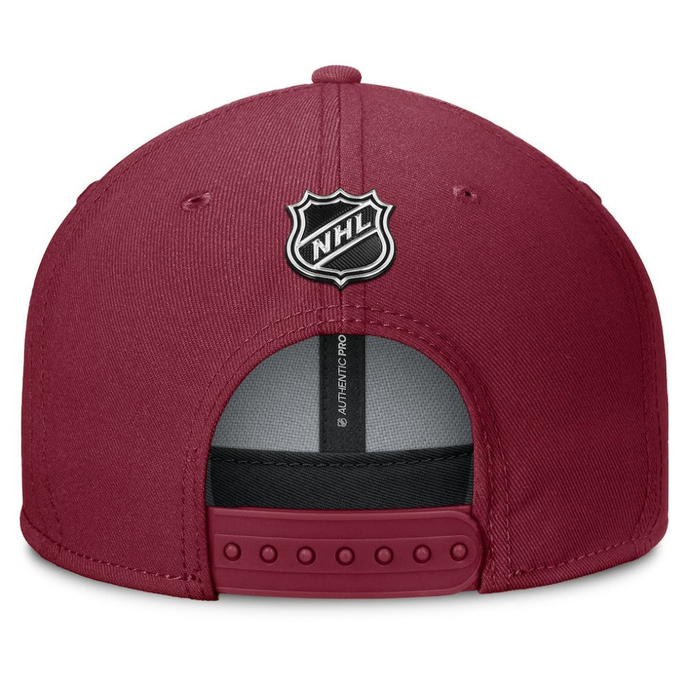 Colorado Avalanche Fanatics Authentic Pro Rink Lockup Snapback Hat - Burgundy - NHL 202499175