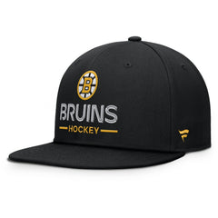Boston Bruins Fanatics Authentic Pro Rink Lockup Snapback Hat - Black - NHL 202499176