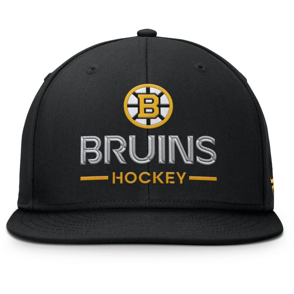 Boston Bruins Fanatics Authentic Pro Rink Lockup Snapback Hat - Black - NHL 202499176