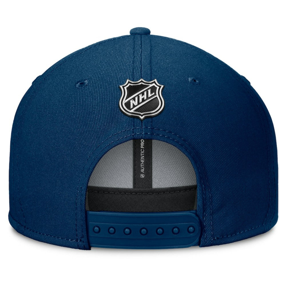 Seattle Kraken Fanatics Authentic Pro Rink Lockup Snapback Hat - Deep Sea Blue - NHL 202499178
