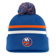 New York Islanders Fanatics Authentic Pro Rink Cuffed Knit Hat with Pom - Royal - NHL 202499185