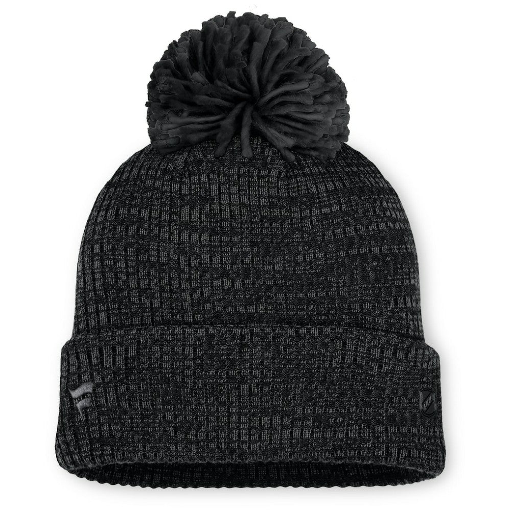 Pittsburgh Penguins Fanatics Women's Authentic Pro Road Cuffed Knit Hat with Pom - Black - NHL 202499258