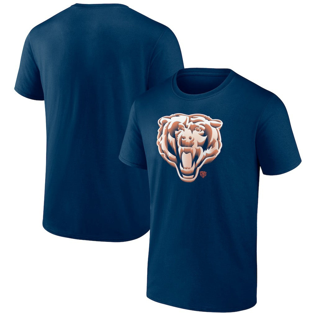 Chicago Bears Chrome Dimension T-Shirt Navy