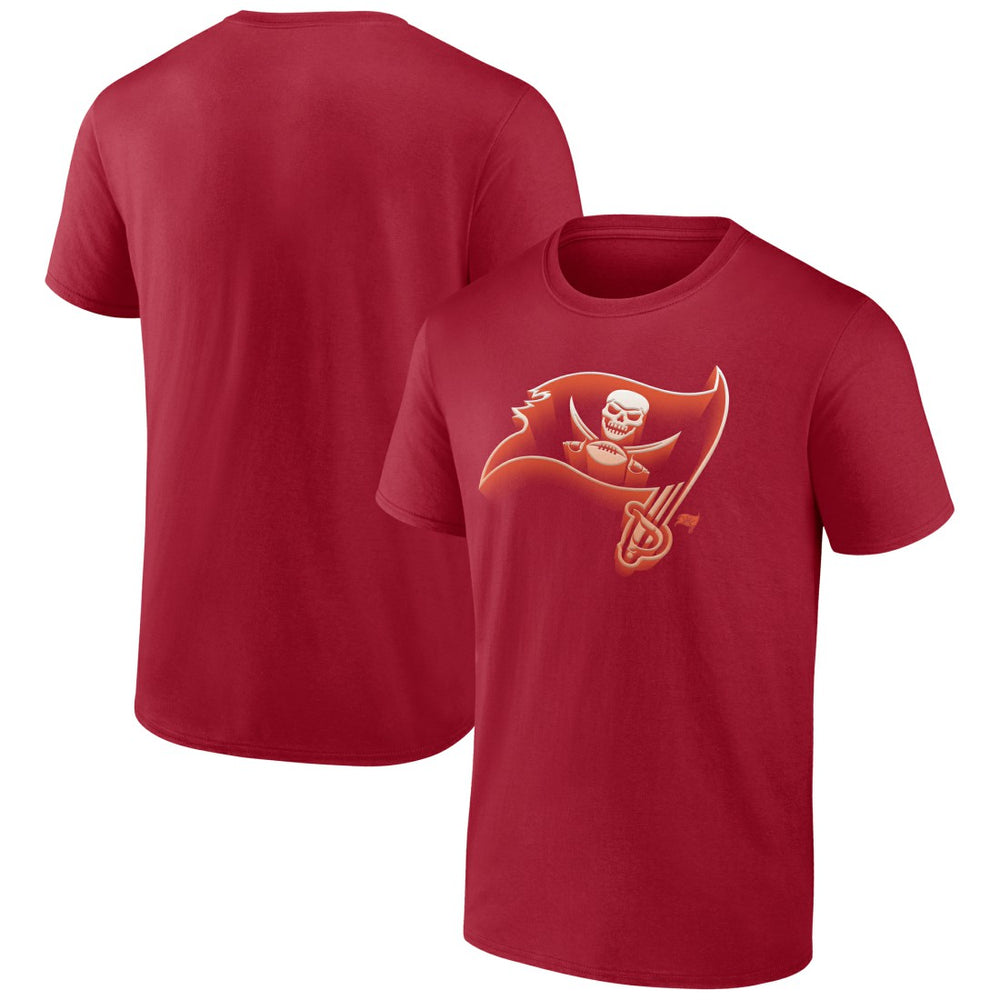 Tampa Bay Buccaneers Chrome Dimension T-Shirt Red