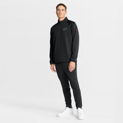 Carolina Hurricanes Fanatics Authentic Pro Tonal Rink Raglan Quarter-Zip Pullover - Black - NHL 202502645