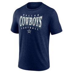 Dallas Cowboys Divided Warp Tri-Blend T-Shirt Navy