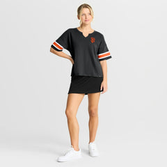 San Francisco Giants Fanatics Women's Curl Route T-Shirt - Black - Fanatics on Sale