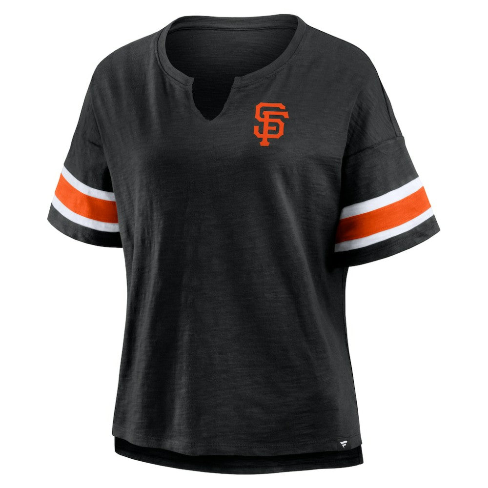 San Francisco Giants Fanatics Women's Curl Route T-Shirt - Black - Fanatics on Sale