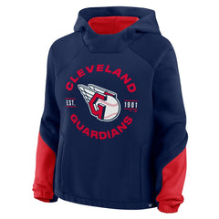Cleveland Guardians Fanatics Women's Oversized Time to Win Pullover Hoodie - Navy - Fanatics Online