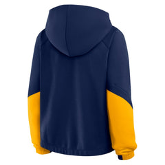 Milwaukee Brewers Fanatics Women's Oversized Time to Win Pullover Hoodie - Navy - Fanatics Online