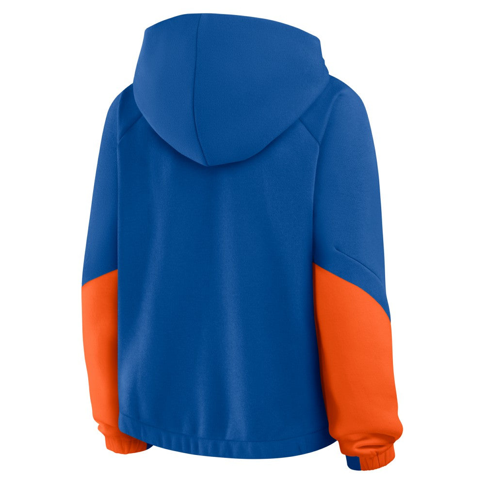 New York Mets Fanatics Women's Oversized Time to Win Pullover Hoodie - Royal - Fanatics Lifestyle