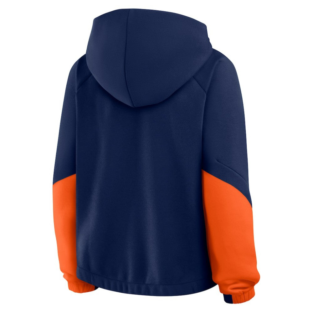 Detroit Tigers Fanatics Women's Oversized Time to Win Pullover Hoodie - Navy - Fanatics Online
