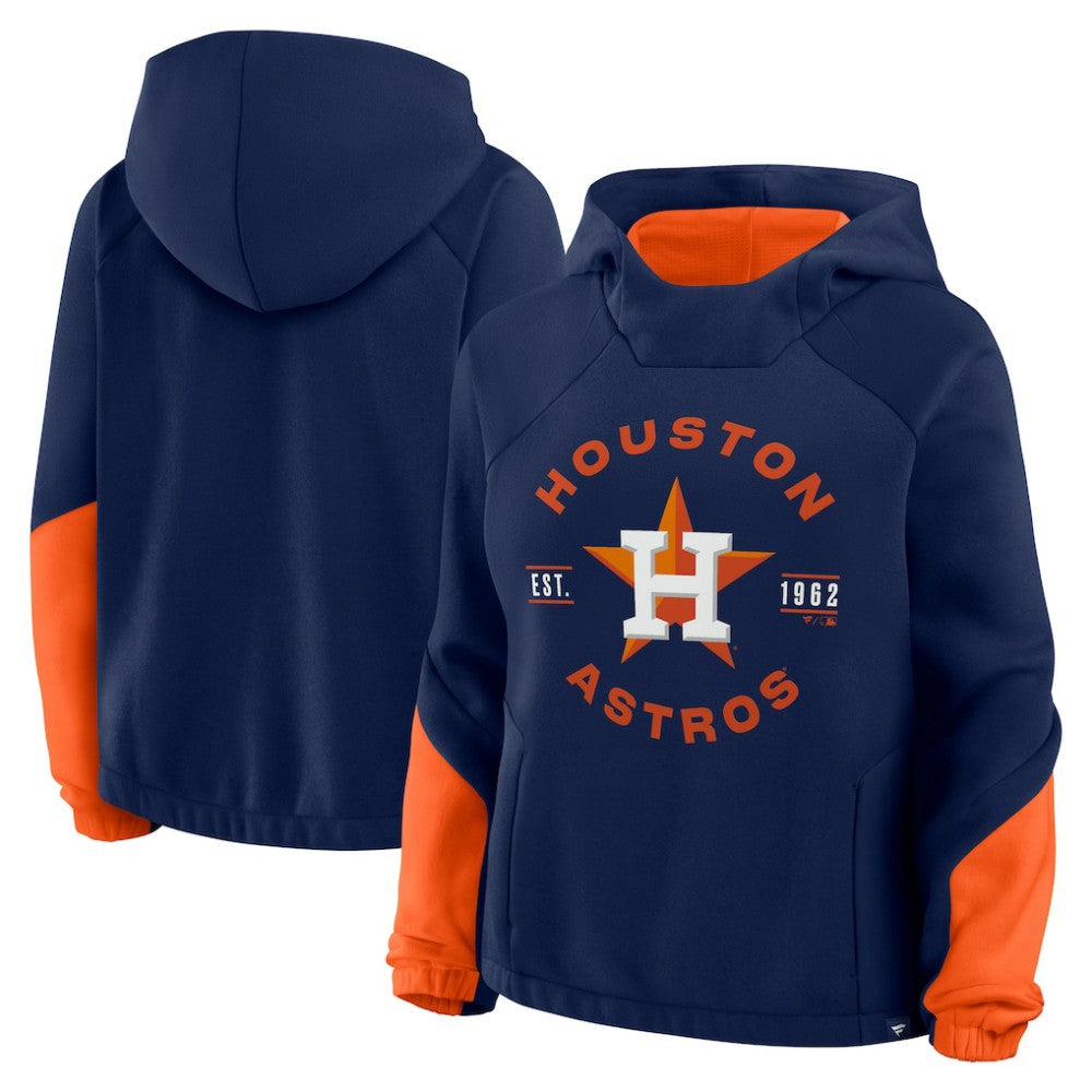 Houston Astros Fanatics Women's Oversized Time to Win Pullover Hoodie - Navy - Fanatics Online