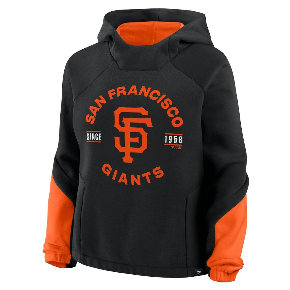 San Francisco Giants Fanatics Women's Oversized Time to Win Pullover Hoodie - Black - Fanatics Sale