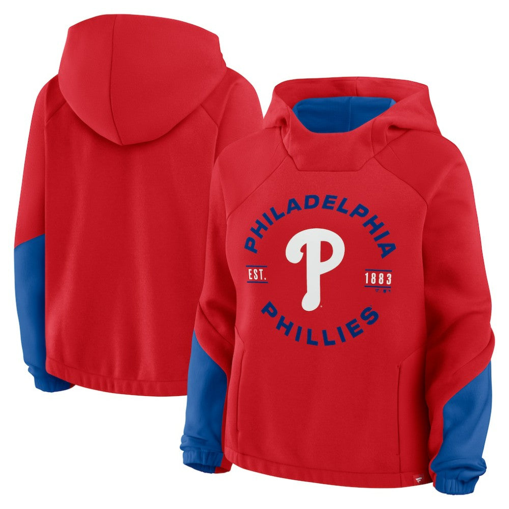 Philadelphia Phillies Fanatics Women's Oversized Time to Win Pullover Hoodie - Red - Fanatics Online