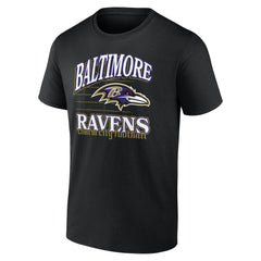 Baltimore Ravens Retro Gridiron T-Shirt Black