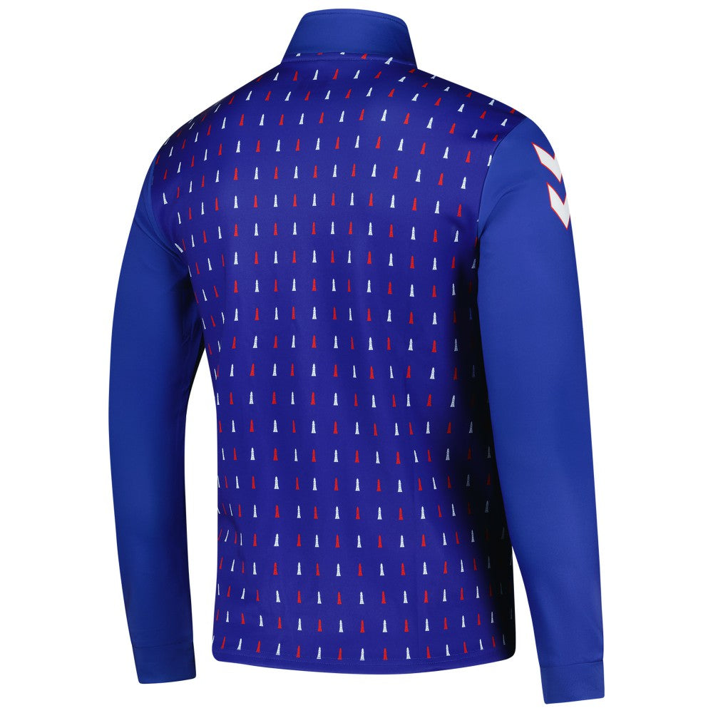 Sunderland Hummel Away Pre-Match Half Zip Blue