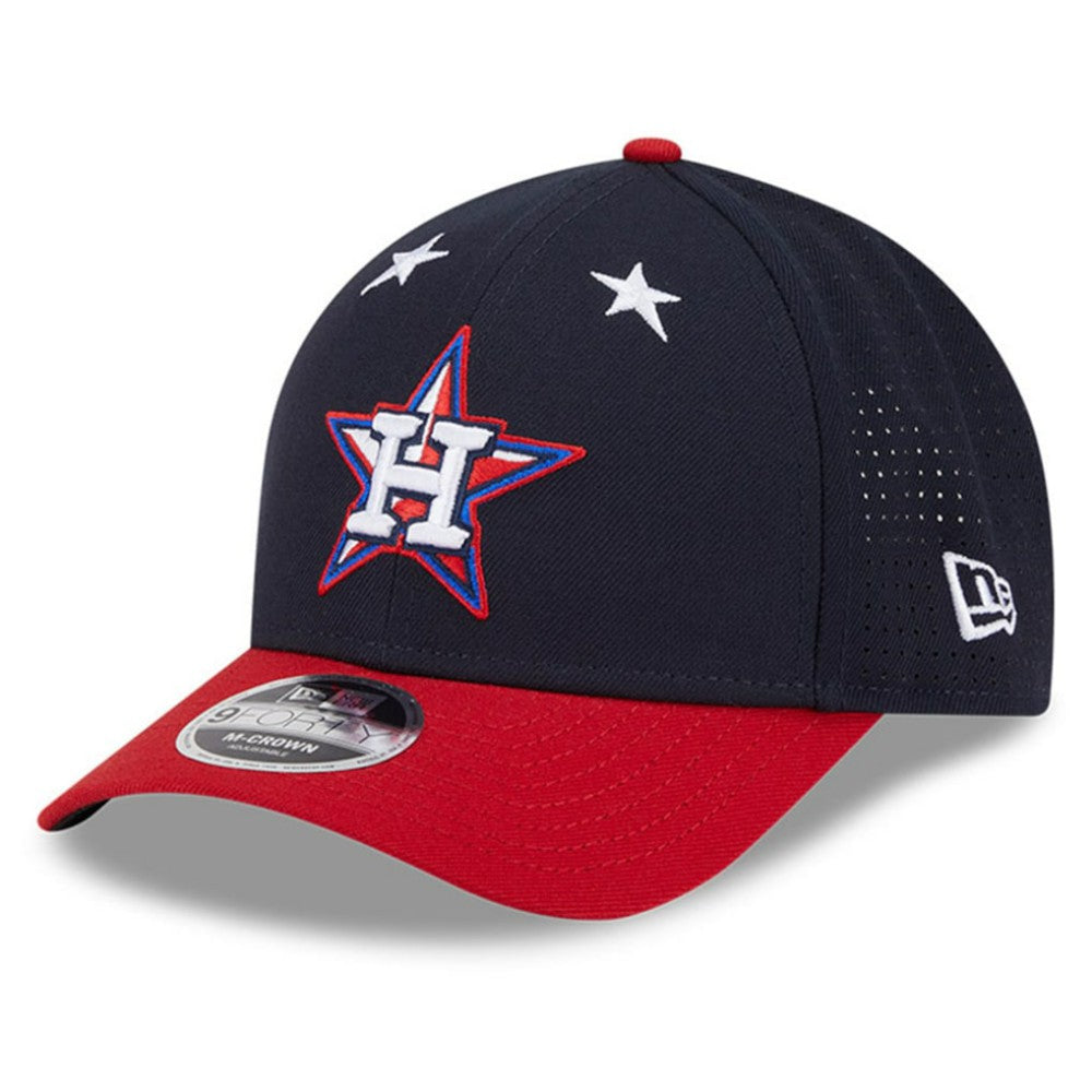 Houston Astros New Era 2025 MLB All-Star Game Workout 9FORTY M-Crown Adjustable Hat - Navy/Red - New Era on Sale